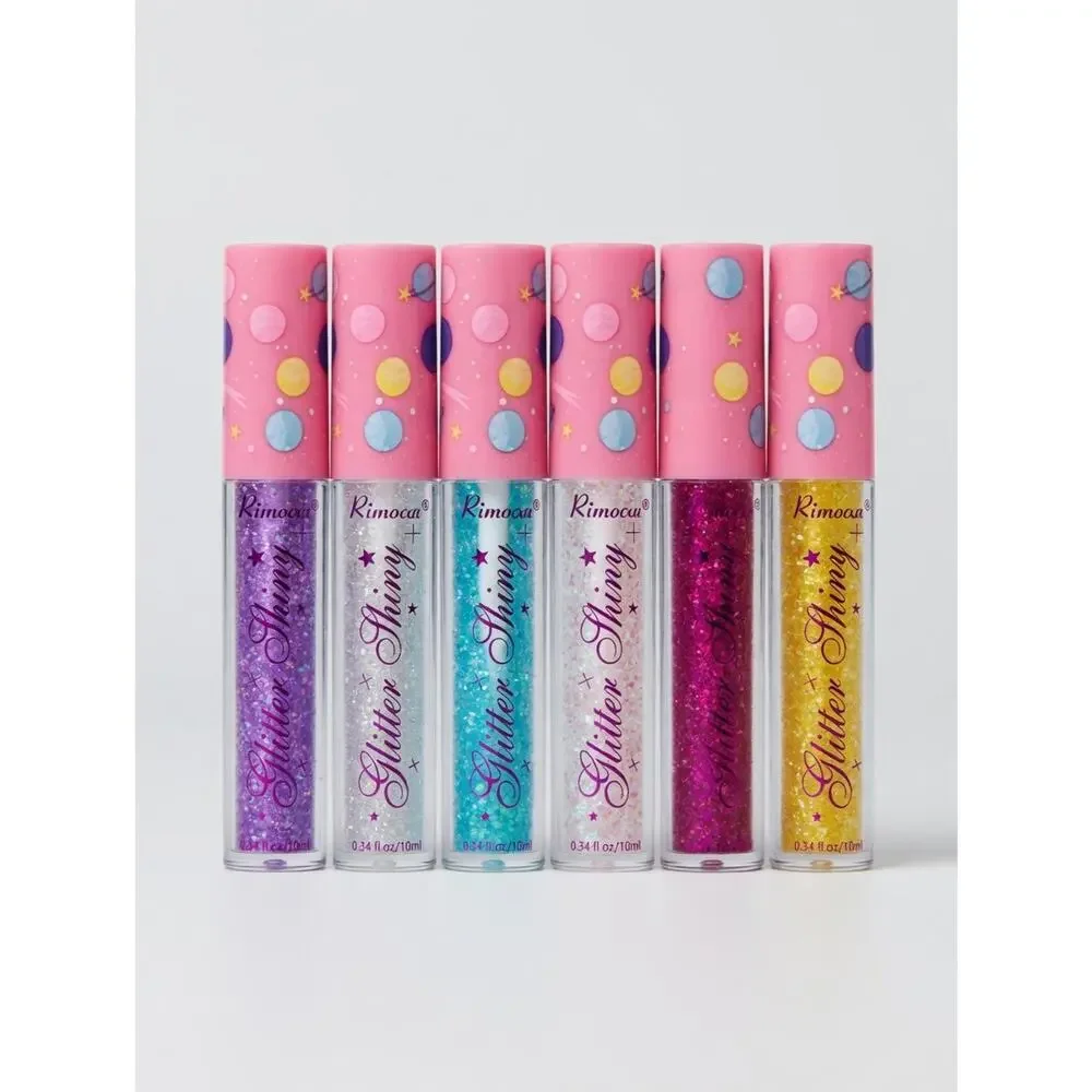 Rimooa Glitter Shiny 6-Pack Lip & Body Glitter Tubes – New in Package